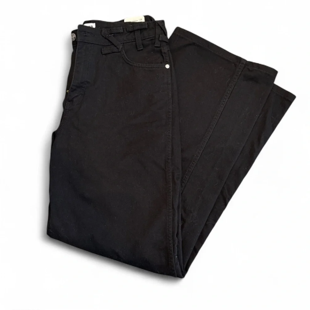 Wrangler x STAUD The Loose Wide Leg Jeans Black 28 NWT